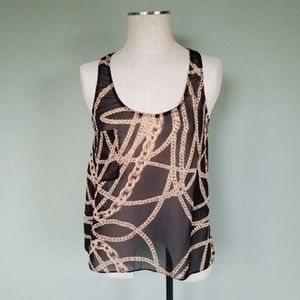 Show Me Your Mumu Jojo Tank Black Chains Small